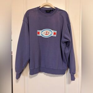 🇬🇧💂🎶 Oasis Official Merch Blue Crewneck Sweatshirt 🎶💂🏻🇬🇧